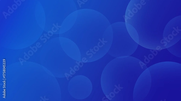 Fototapeta Abstract Blue Bubble Background – Soft Gradient Circles Design