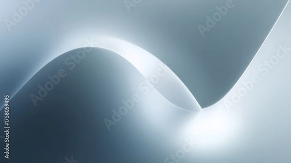 Fototapeta _Ultra-minimalist_white_abstract_geometric_surface_