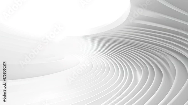 Fototapeta _Ultra-minimalist_white_abstract_geometric_surface_