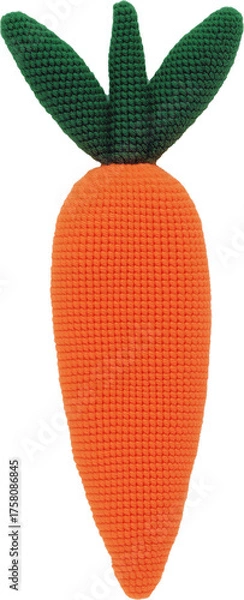 Fototapeta Expanded yarn texture carrot