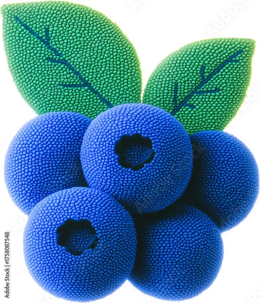 Fototapeta Expanded yarn texture blueberry