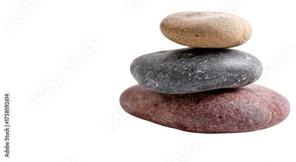 Fototapeta Stacked stones of varying colors