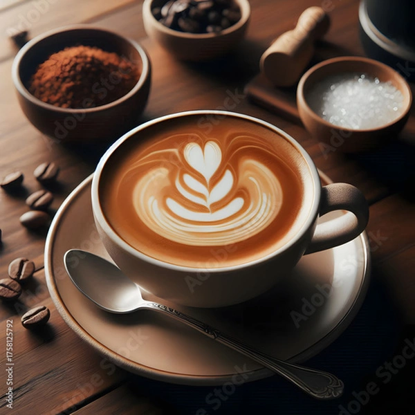 Obraz 찻잔 속 카페라떼