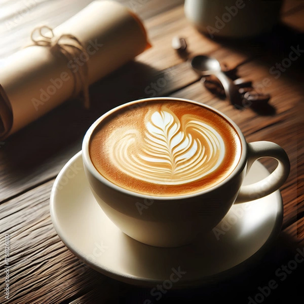Obraz 찻잔 속 카페라떼