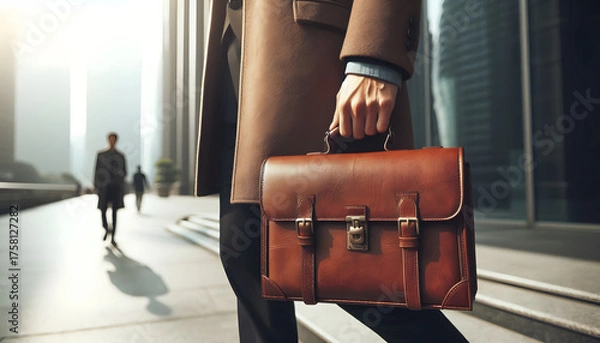 Obraz 서류가방을 든 손