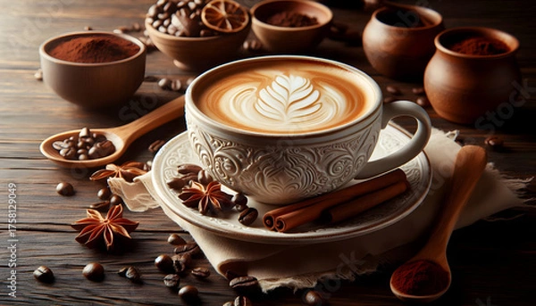 Obraz 찻잔 속 카페라떼