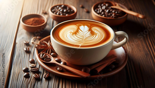 Obraz 찻잔 속 카페라떼