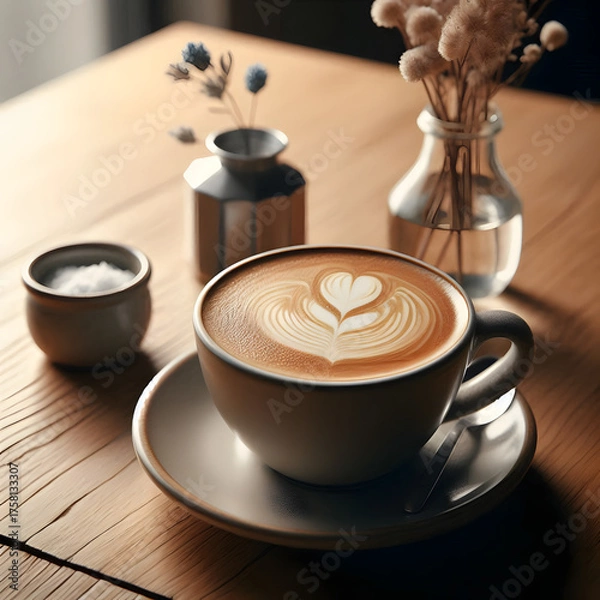 Obraz 찻잔 속 카페라떼