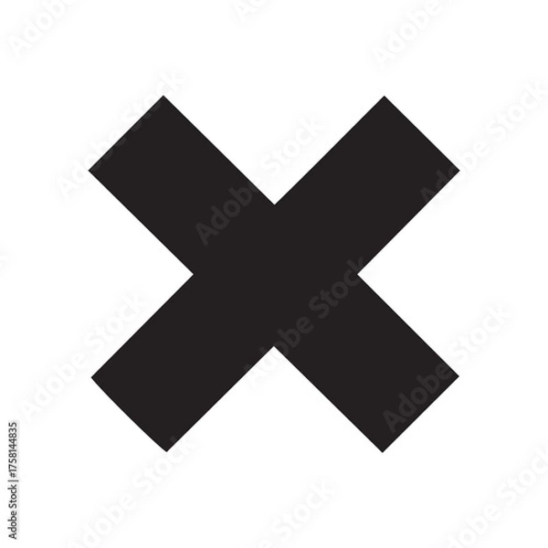Fototapeta vector cross icon
