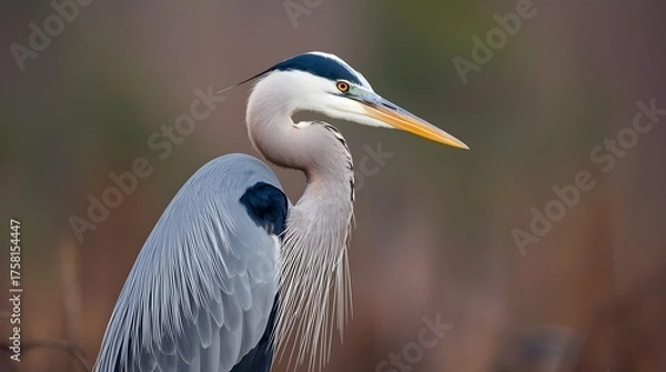 Obraz Isolated Great Blue Heron.