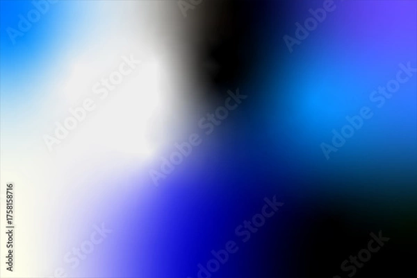 Fototapeta White Black Blue Purple Abstract Gradient Background with Smooth Flow, Abstract Gradient Background Collection