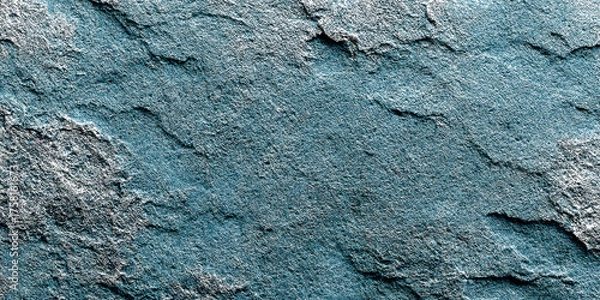 Fototapeta Dark Blue Slate Stone Texture Background Rough Uneven Weathered Rock Surface