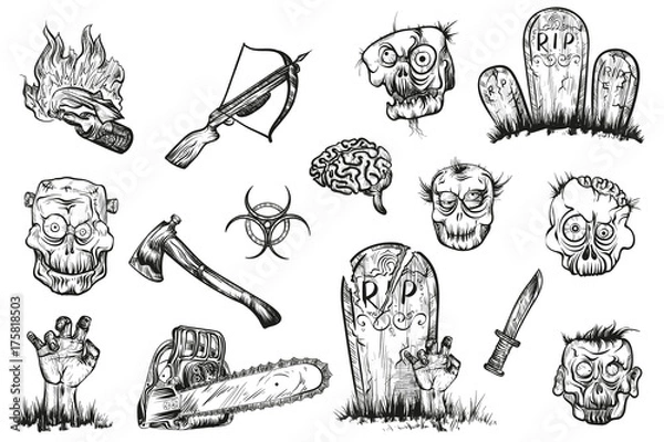 Obraz The zombie apocalypse.