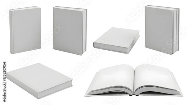 Obraz Blank Book Mockup Collection

