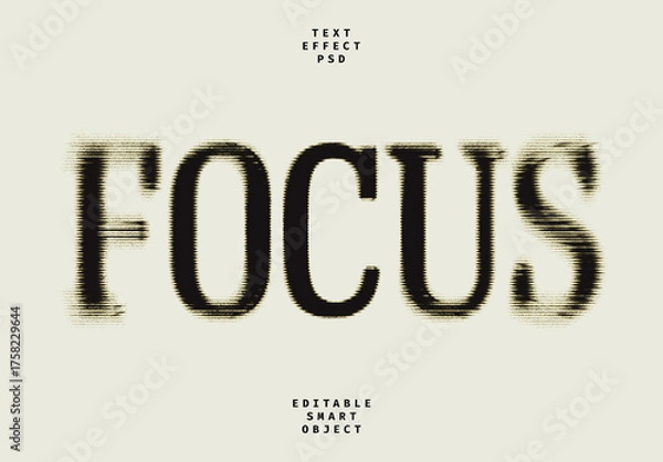 Obraz Blurry Radial Text Effect