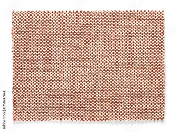 Obraz Fabric sample isolated on white