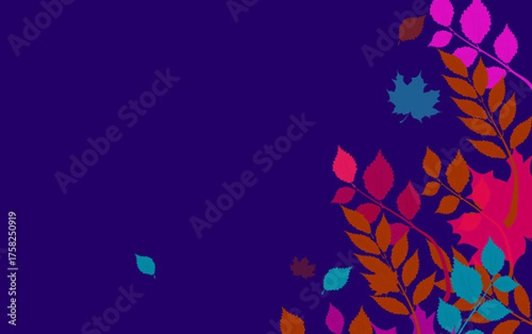 Obraz Autumn leaves background