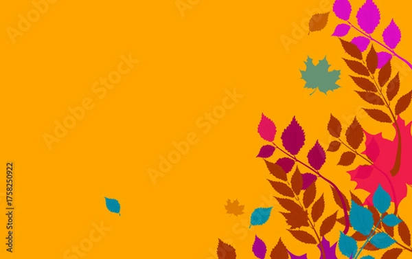 Obraz Autumn leaves background