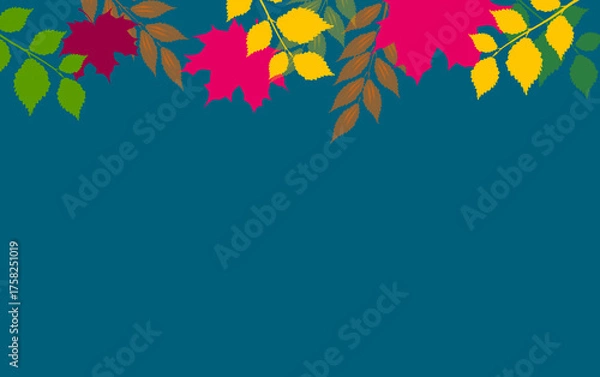 Obraz Autumn leaves background
