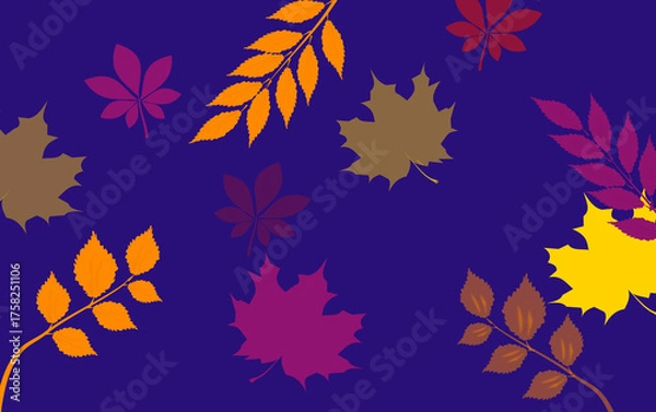 Obraz Autumn leaves background