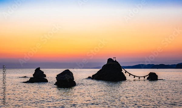 Fototapeta 伊勢　二見浦の日の出