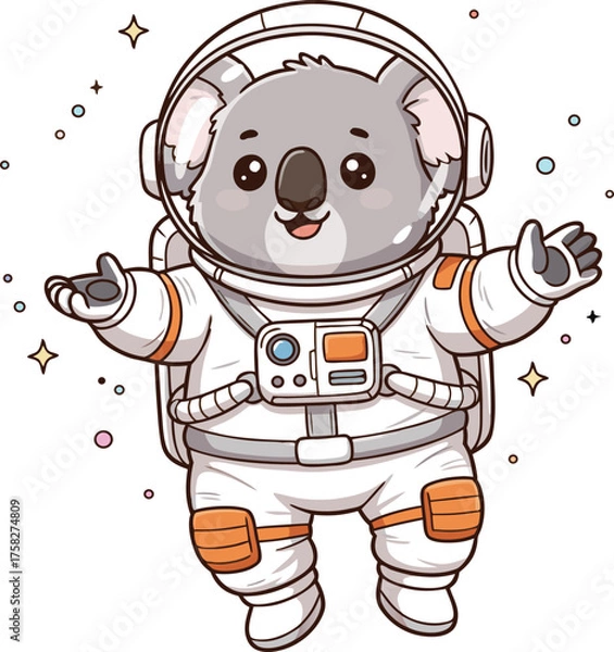 Obraz Cute Koala Astronaut