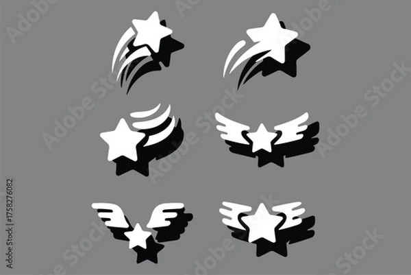 Fototapeta Flat Design Star Award Badge Vector