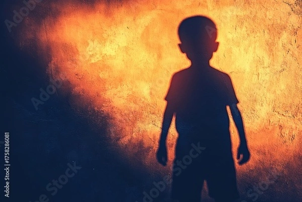 Fototapeta selective focus close-up of a scared person