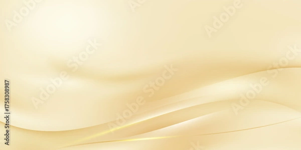 Fototapeta Gold background luxury with abstract shining lines. modern vector illustration