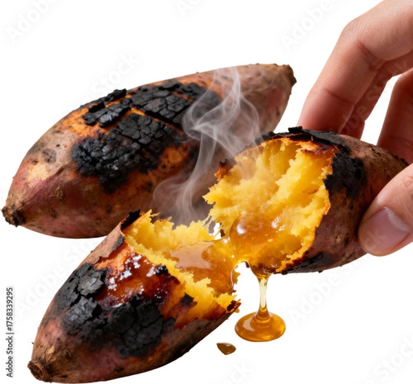 Obraz 김오르는_갓구운_달콤한_겨울_군고구마