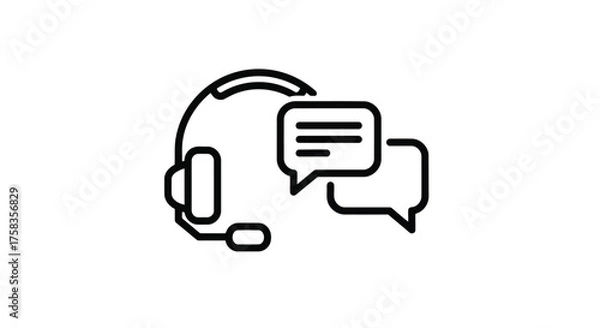 Obraz Customer service support icon
