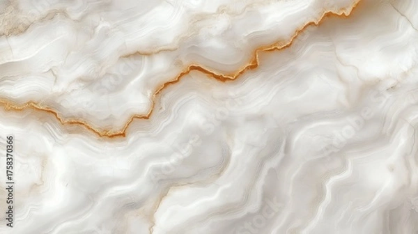 Obraz Elegant Abstract Alabaster Design with Natural Patterns and Golden Veining for Artistic Surfaces