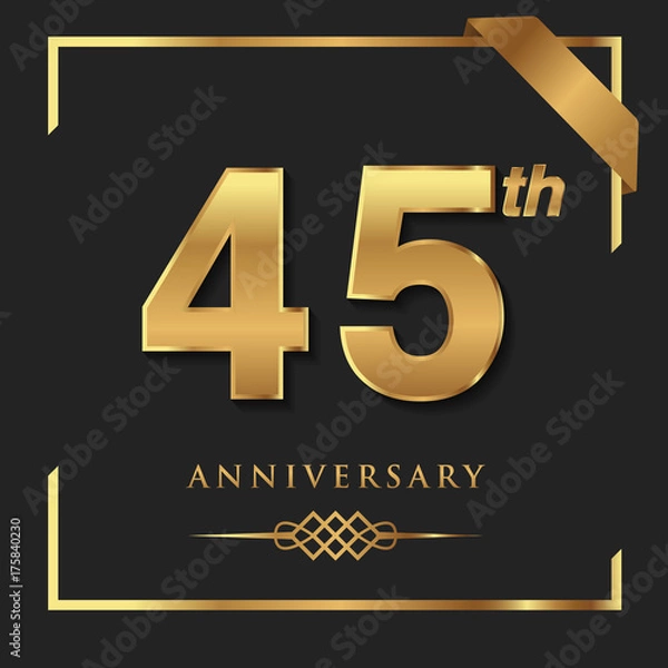 Fototapeta Happy Anniversary greeting card