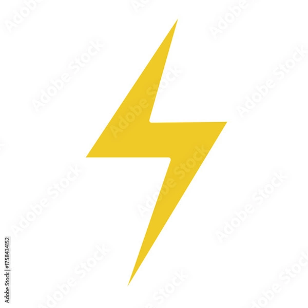 Fototapeta lightning doodle for illustration