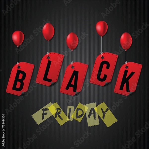 Obraz black friday banner