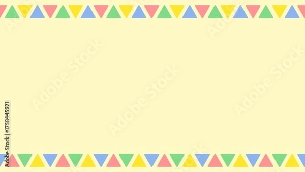 Obraz Colorful flag pop, cute and pop frame background