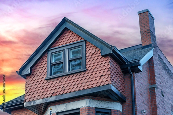 Fototapeta Colonial Victorian Style Architecture, Toronto, Canada