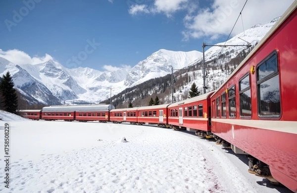Obraz ski resort in austria