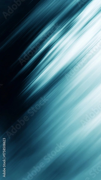 Fototapeta Dark abstract grainy background with smooth white teal and black gradient texture perfect for banners posters headers and modern graphic design with minimal futuristic style and subtle lighting effect