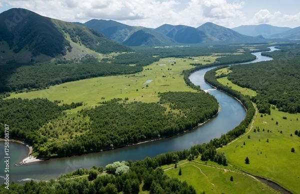 Obraz lake in the mountains