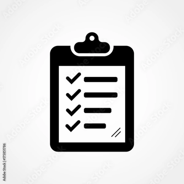 Obraz checklist icon