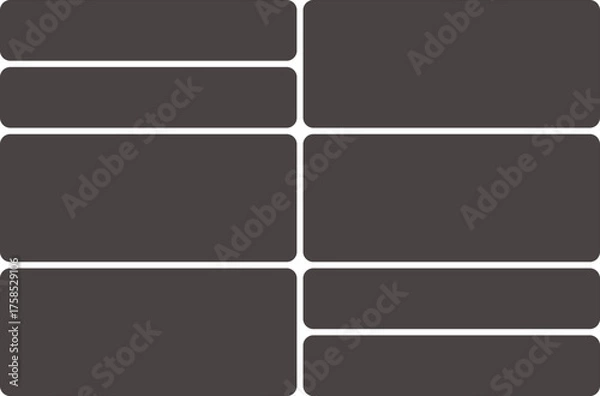 Fototapeta Dark Gray Solid Background with Rounded Corner for Various Design Needs