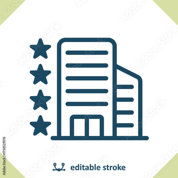 Obraz Hotel Icon. Resort, Building