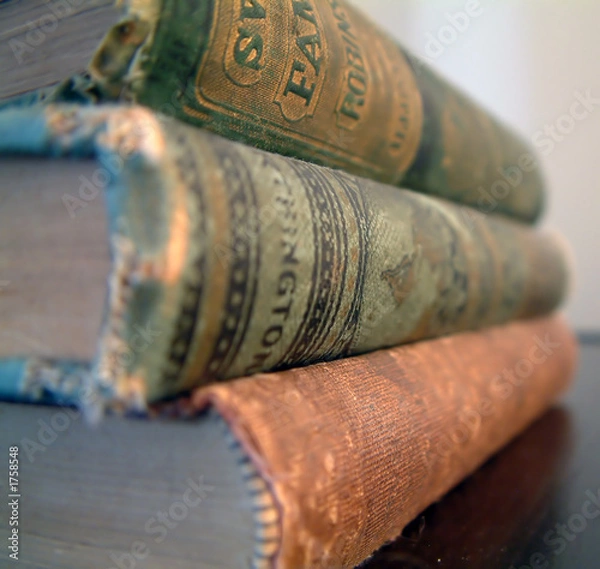 Obraz stack of worn books