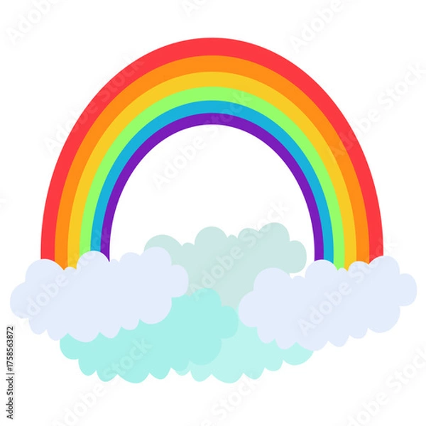 Obraz rainbow doodle for illustration