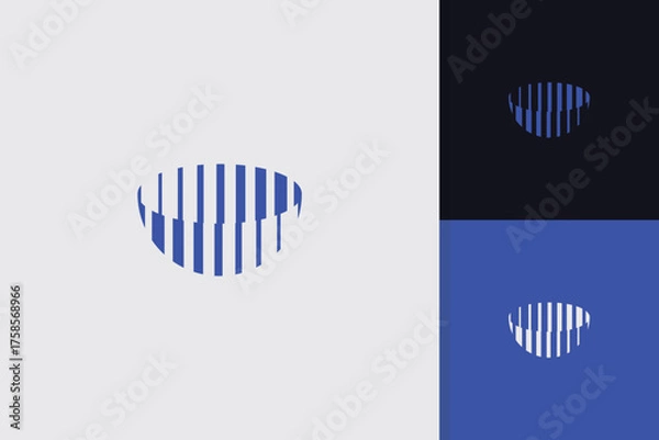 Obraz sphere logo design vector template