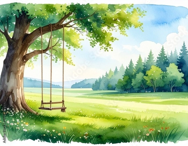 Obraz swing in the park