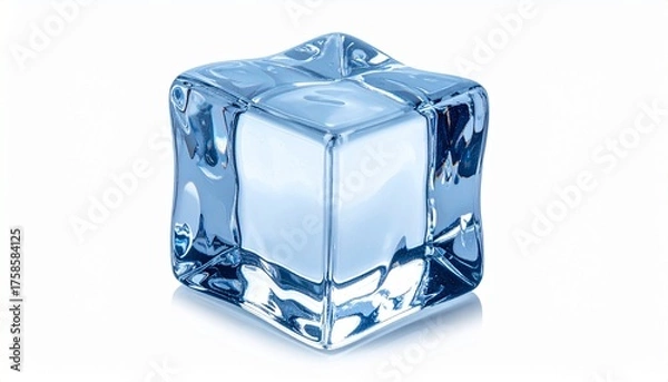 Obraz ice cube isolated on white