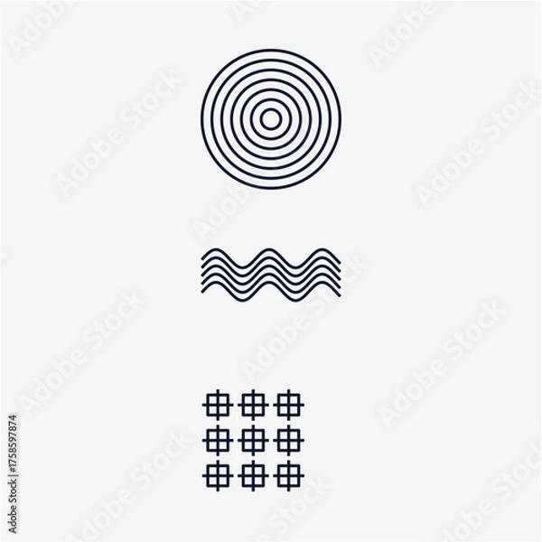 Fototapeta Lock Monoline