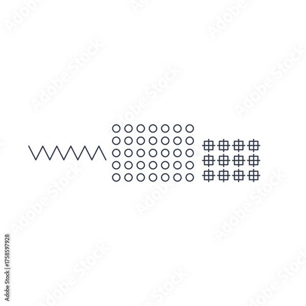 Fototapeta Map Monoline
